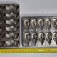 Set of two old chocolate molds "Letang et fils" Paris, 26 cm