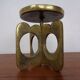Brutalist Bronze Candle Holder, 1960s