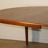 VV Mobler Spottrup Scandinavian extendable teak table, 1960