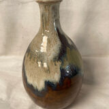 Flamed stoneware vase