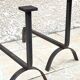 Pair of vintage steel geometric chenets