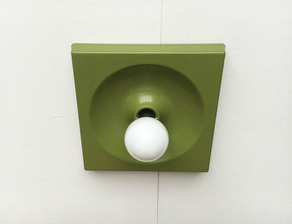 Quadro wall lamps mid-century by Jürgen Lange for Schönbuch, Germany, 1960s, set of 6.