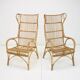 Midcentury rattan armchairs, 1960s