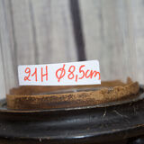 Ancient round glass globe 21 cm