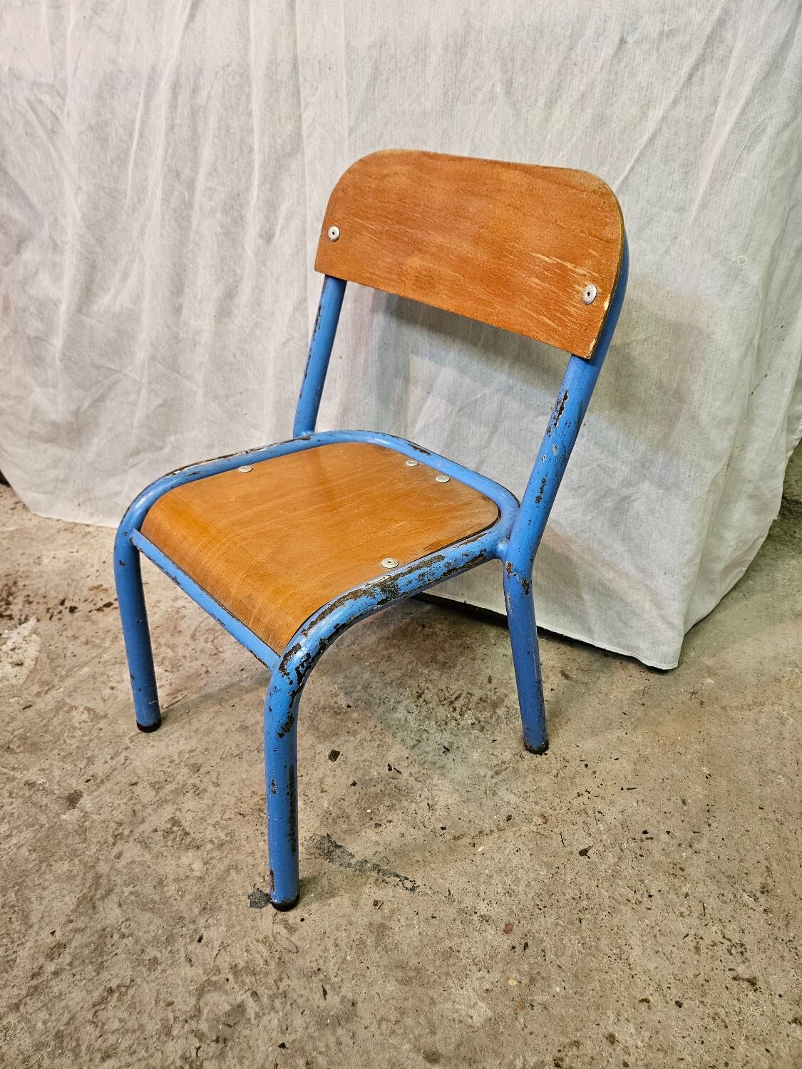 Child chair. Kindergarten chair. School chair. 1960.