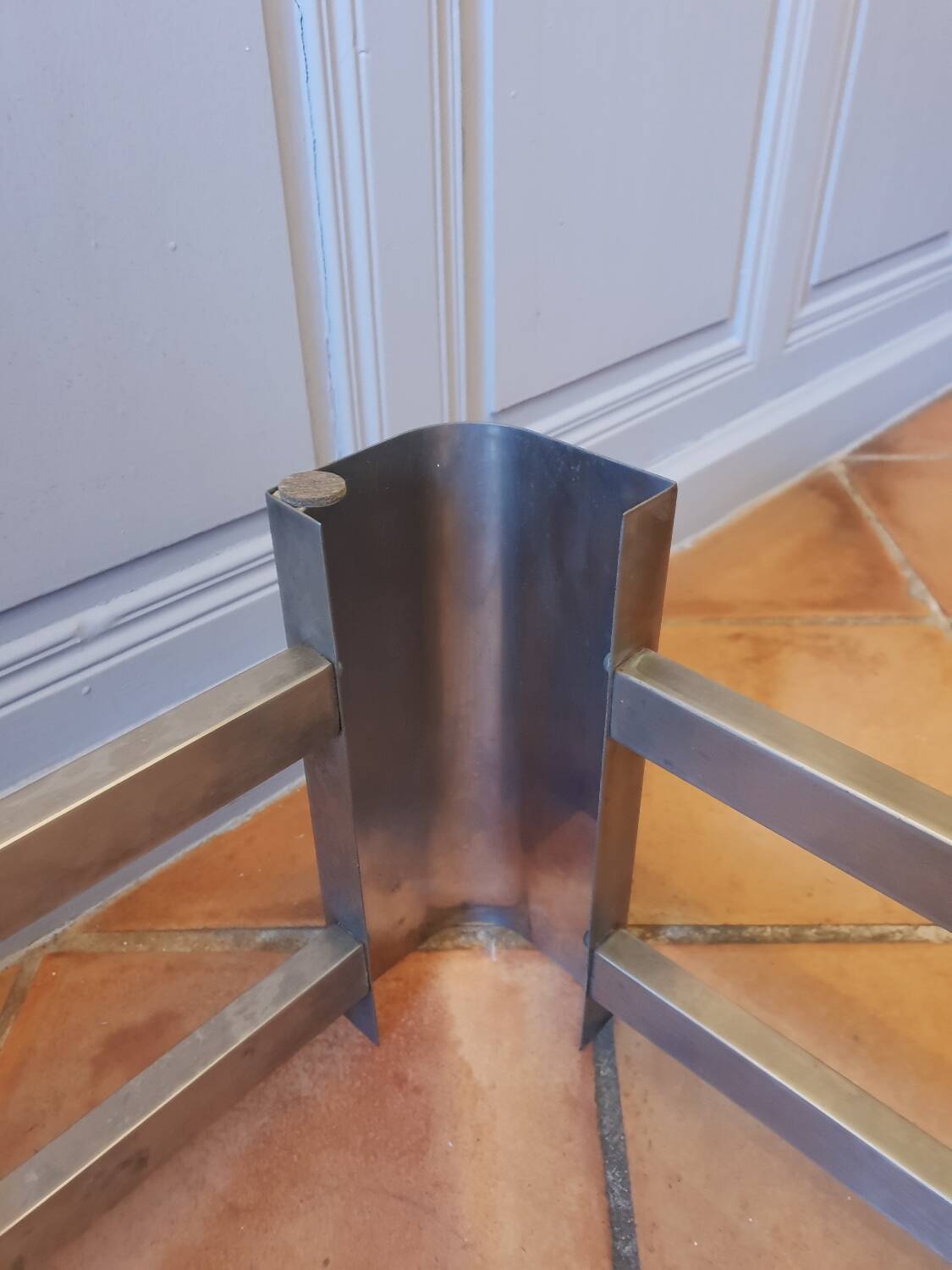 Stainless steel coffee table 1970