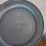 Beer mug with tin lid