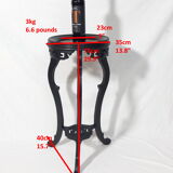 Napoleon III Style Harness in Blackened Wood and Red Marble