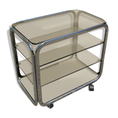 Chrome furniture and smoked glass 1970