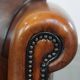 Sheepskin armchair/lounge chair finished with decorative nailheads