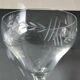 Lot 6 art décor champagne glasses, 1920s. chiseled ears of wheat/transverse lines motifs