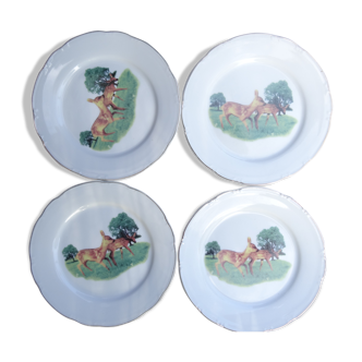 Set of 4 dessert plates