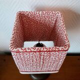 Art Deco wooden lamp and couture lampshade
