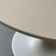 White tulip design round dining table