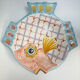 Hand-painted ceramic fish plate – Vietri sul Mare, Italy