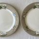 8 grandes assiettes plates en faïence de gien