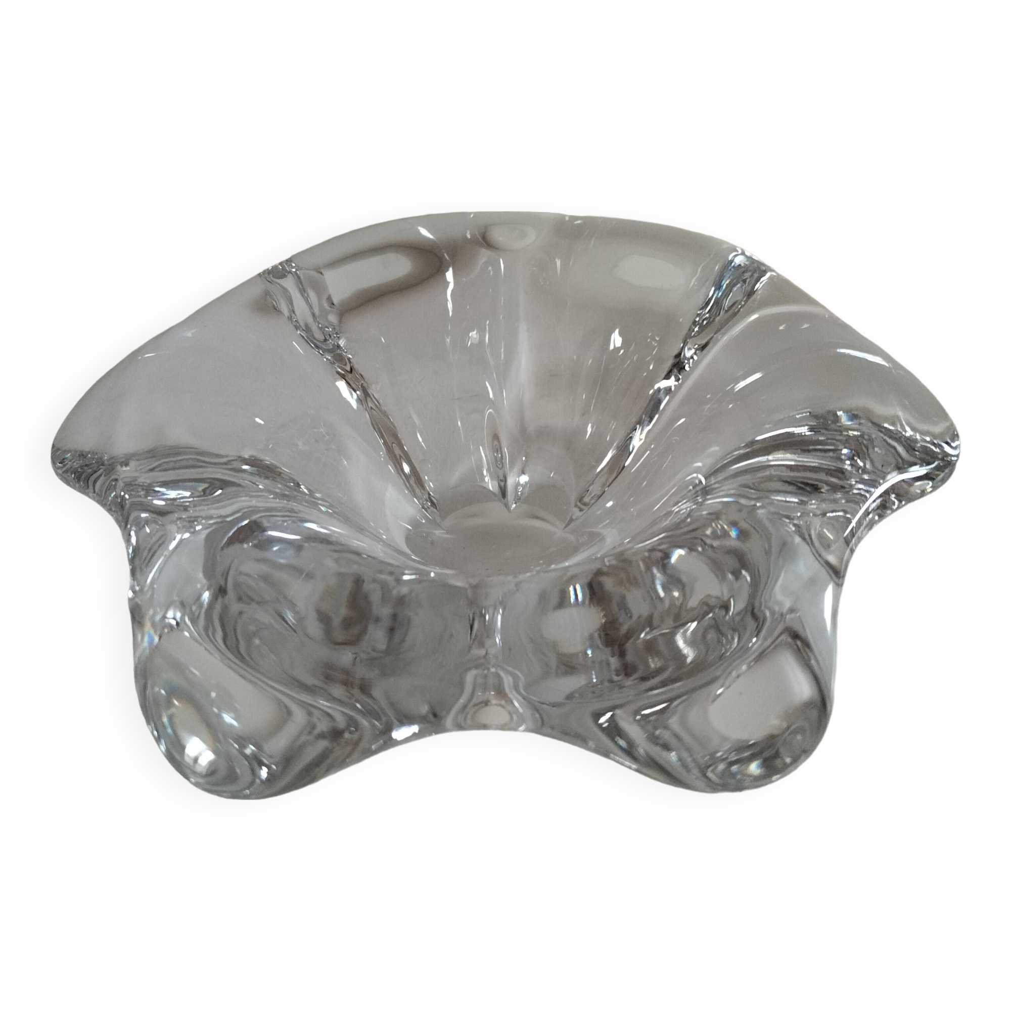 Signed Val Saint Lambert crystal cup