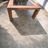Solid wood coffee table from the 70s