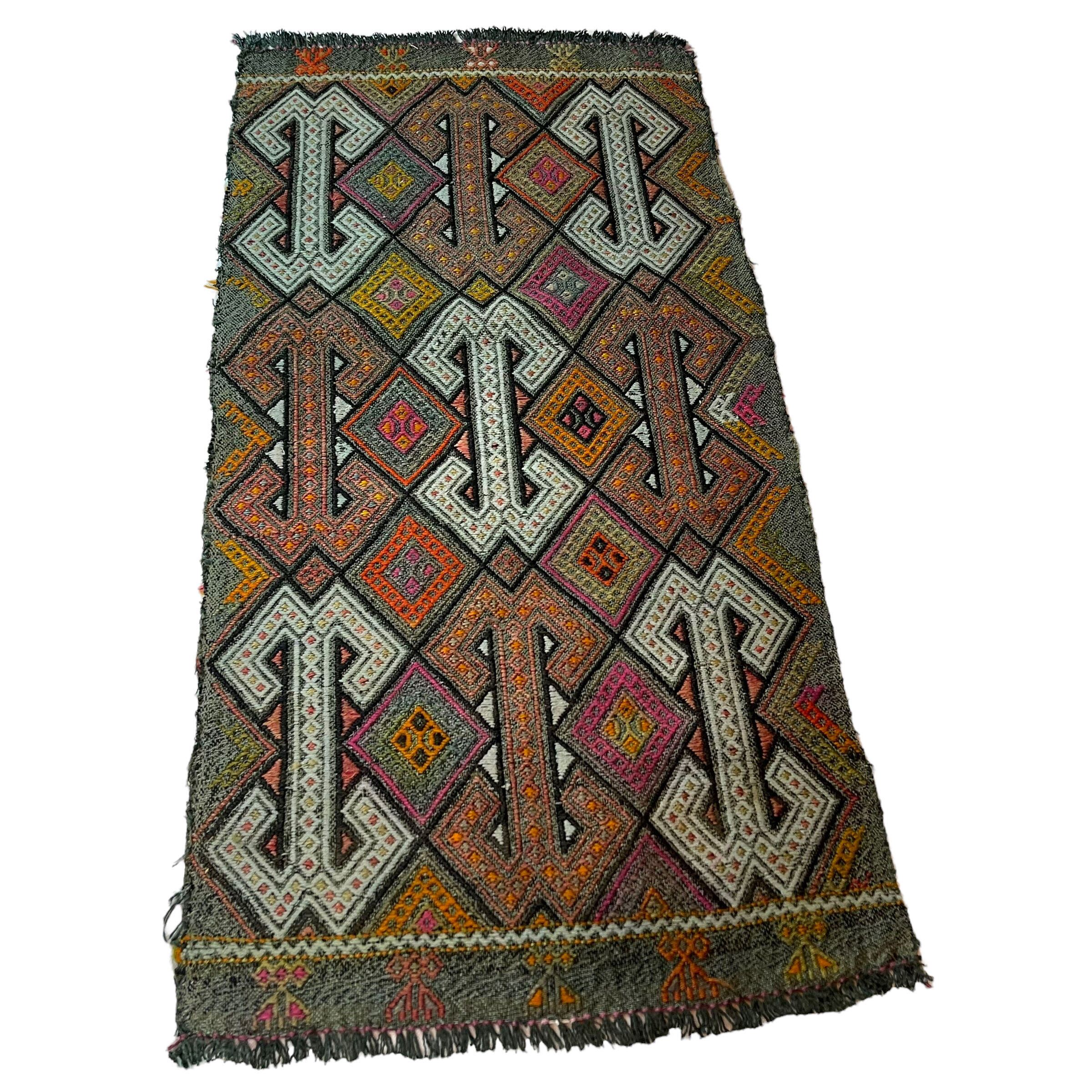 Vintage Turkish Kilim, 100 X 50 cm