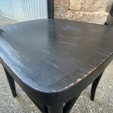 4 French chairs, Café brasserie model, curved wood from the 1970s