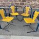 Set de 4 chaises vintage design lounge par Baumann, années 1980-90s