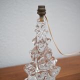 Lampe cristal vintage, pied de lampe, lampe de chevet, lampe à poser cristal schneider,60's