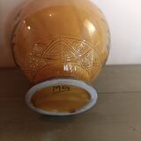 Glazed terracotta pitcher