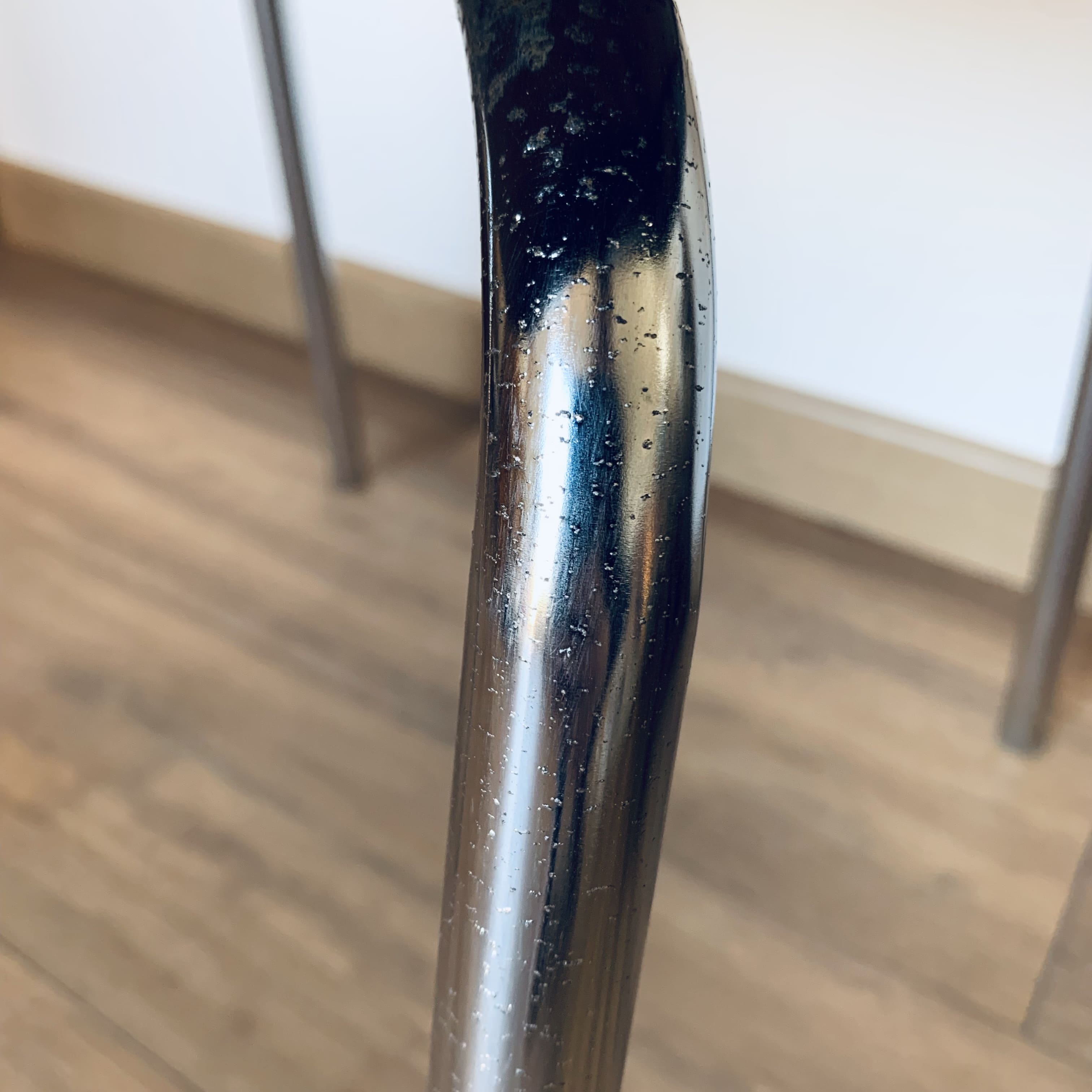 Vintage black armchair