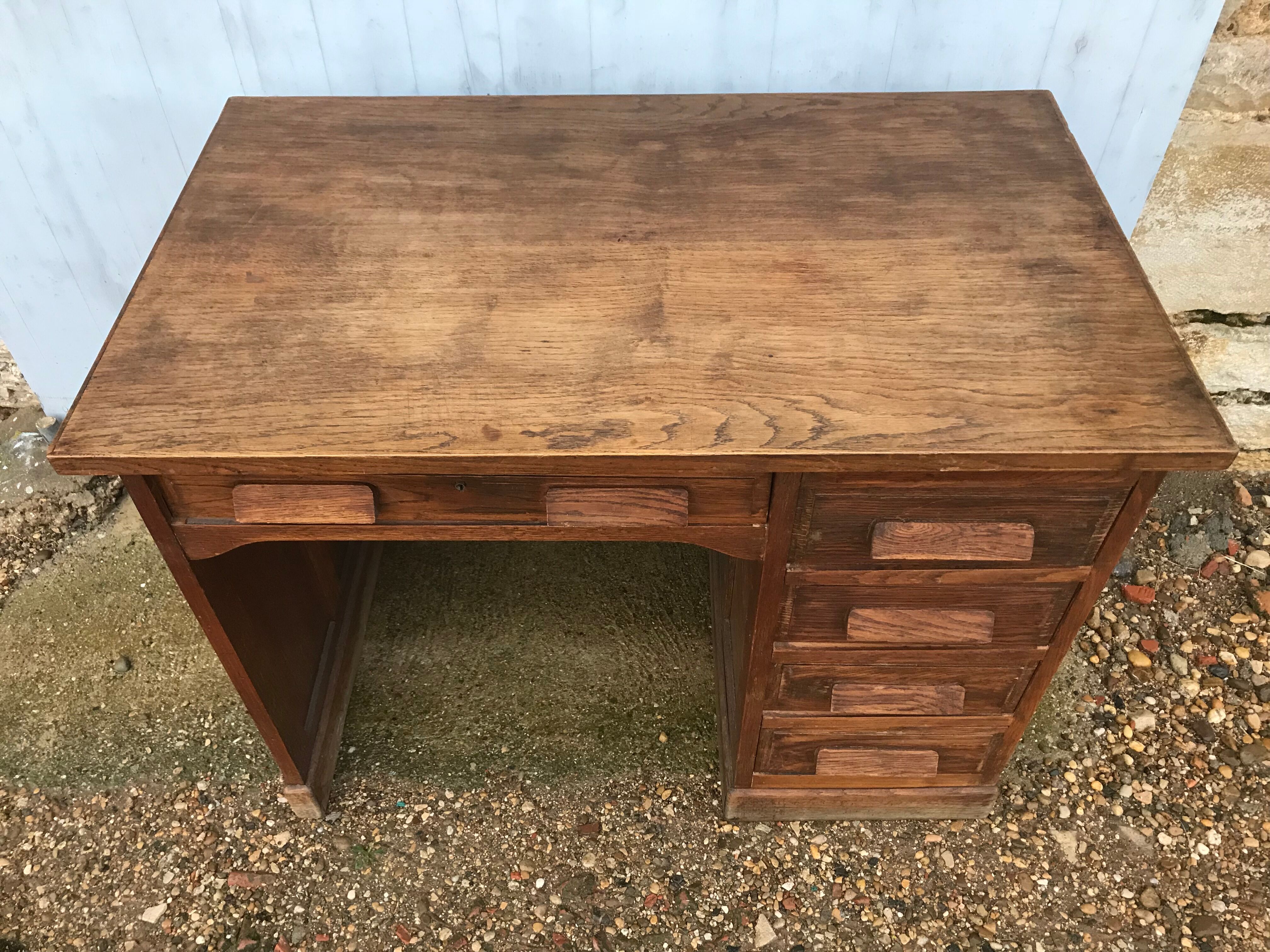 Desk administrative oak 1950