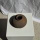 Small round ancient vase in engraved terracotta, Indonesian polychromy H10 D1