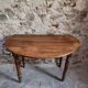 Antique French walnut folding dining table