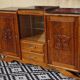 Art Deco enfilade in solid walnut