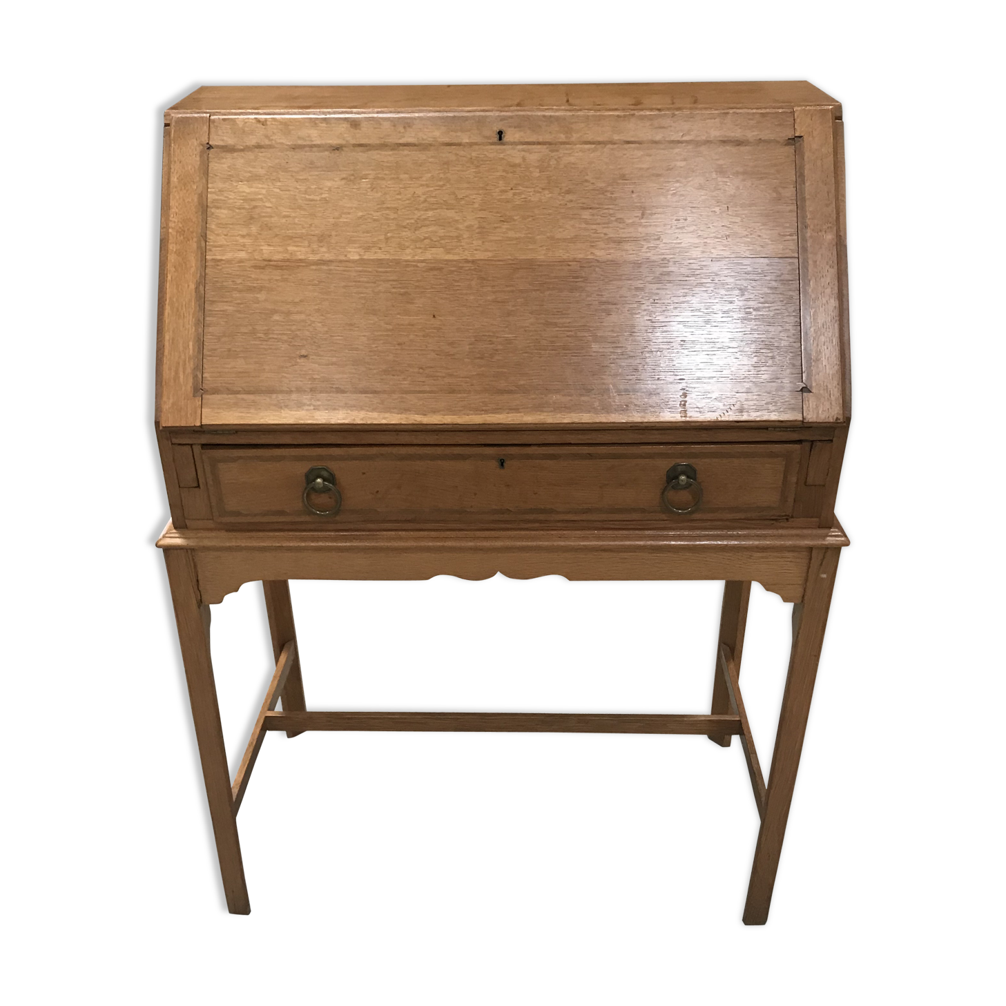 Oak slope desk 1950