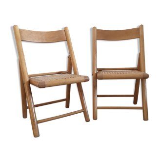 Lot de chaises cannées