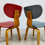 Vintage Dutch design dining chairs Pastoe