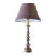 Silver-plated wooden lamp "l'Acropole Paris"