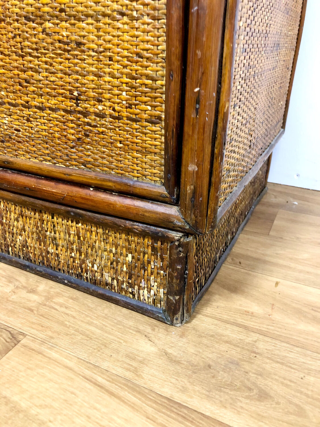 Vintage rattan sideboard