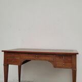 Louis XVI style flat desk in 19th century mahogany