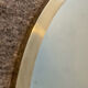 Vintage oval mirror in solid brass