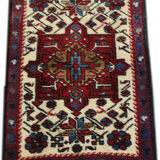 Authentic Persian rug from the mid-20th century 87 x 60 cm