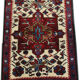 Authentic Persian rug from the mid-20th century 87 x 60 cm