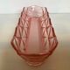 Empty pocket pencil holder pink glass