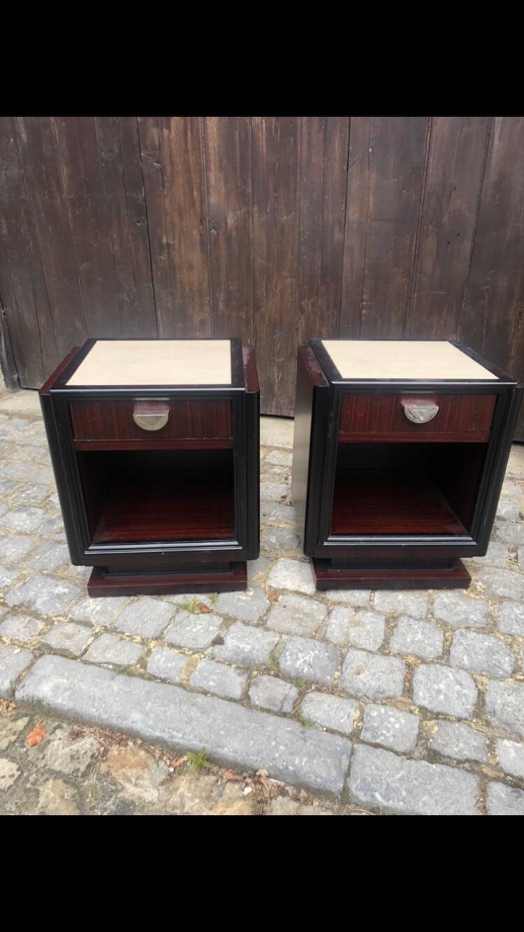 Pair of Art Deco bedside tables