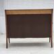 1950s, 2 seater Danish highback sofa, furniture velour, laqered teak wood.