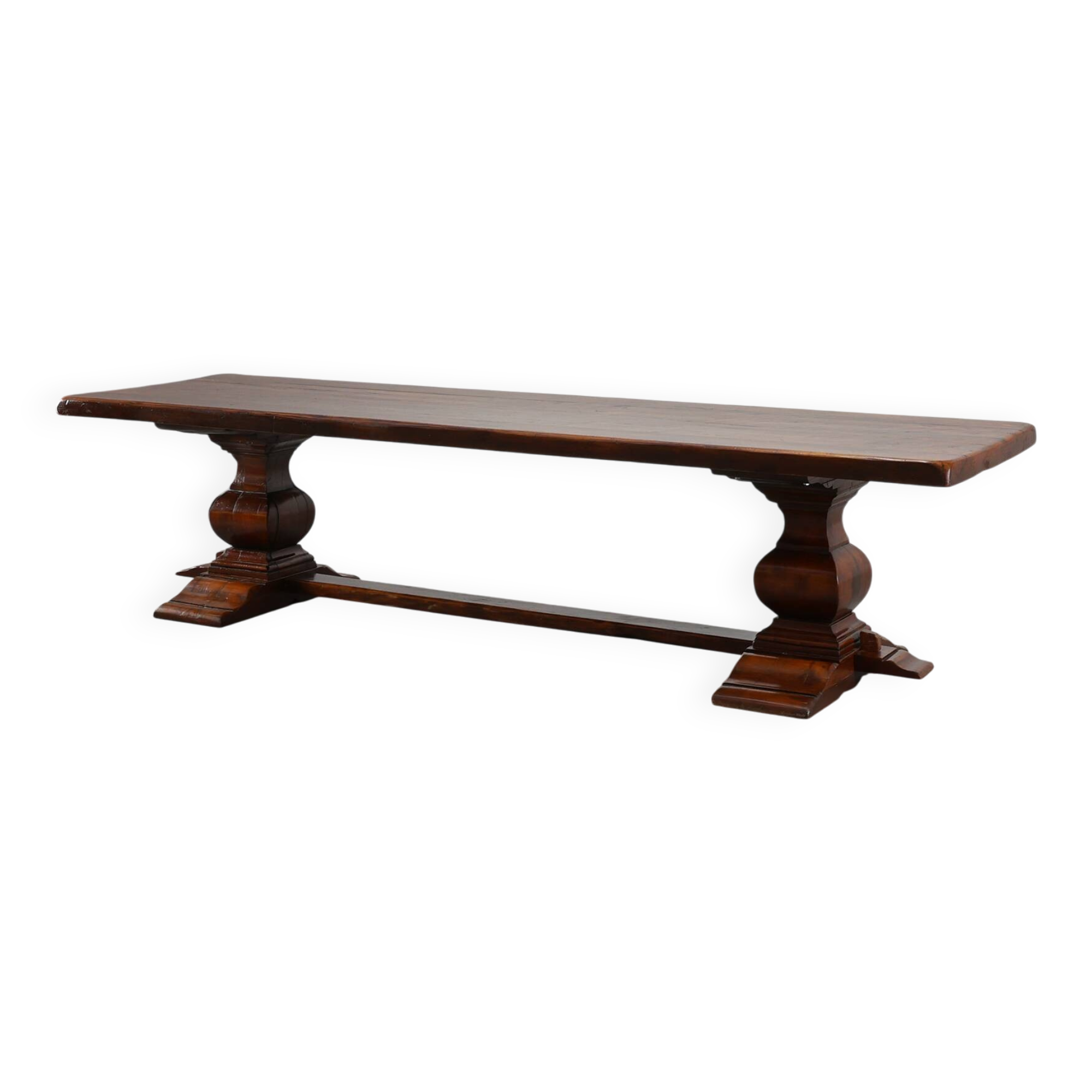 19th Century French Provincial Oak Monastery Dining Table