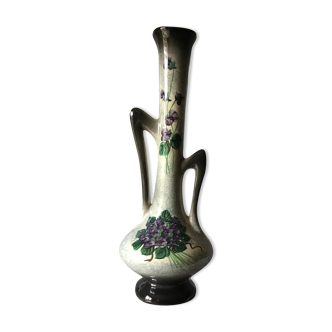 Vintage purple patterned vase