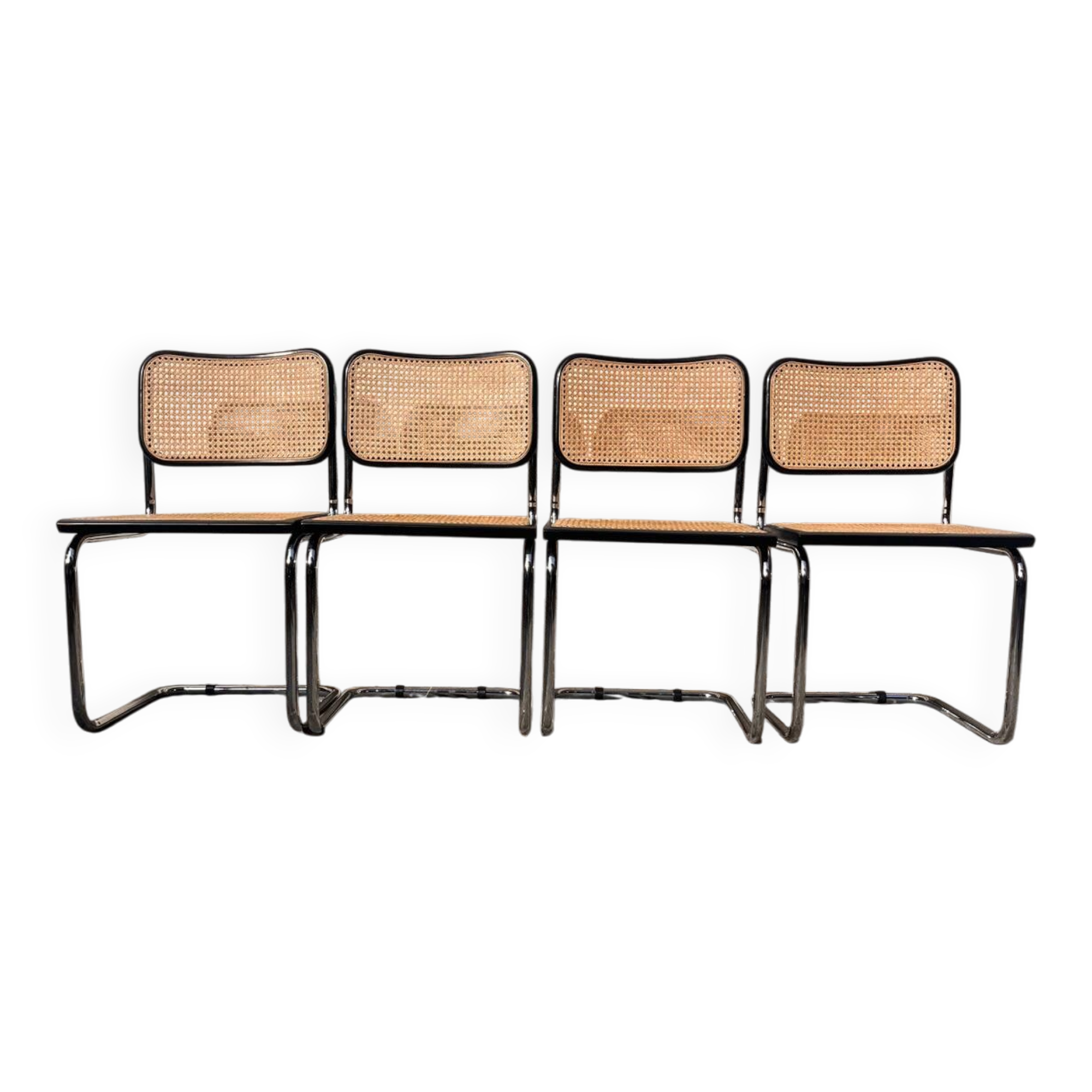 4 chaises Cesca B3 Breuer by KNoLL