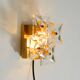 1960s Kinkeldey crystal glass and brass wall lamp in mint condition