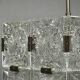 1970s Kamenicky Senov Czech Crystal Glass and Chrome Pendant Light