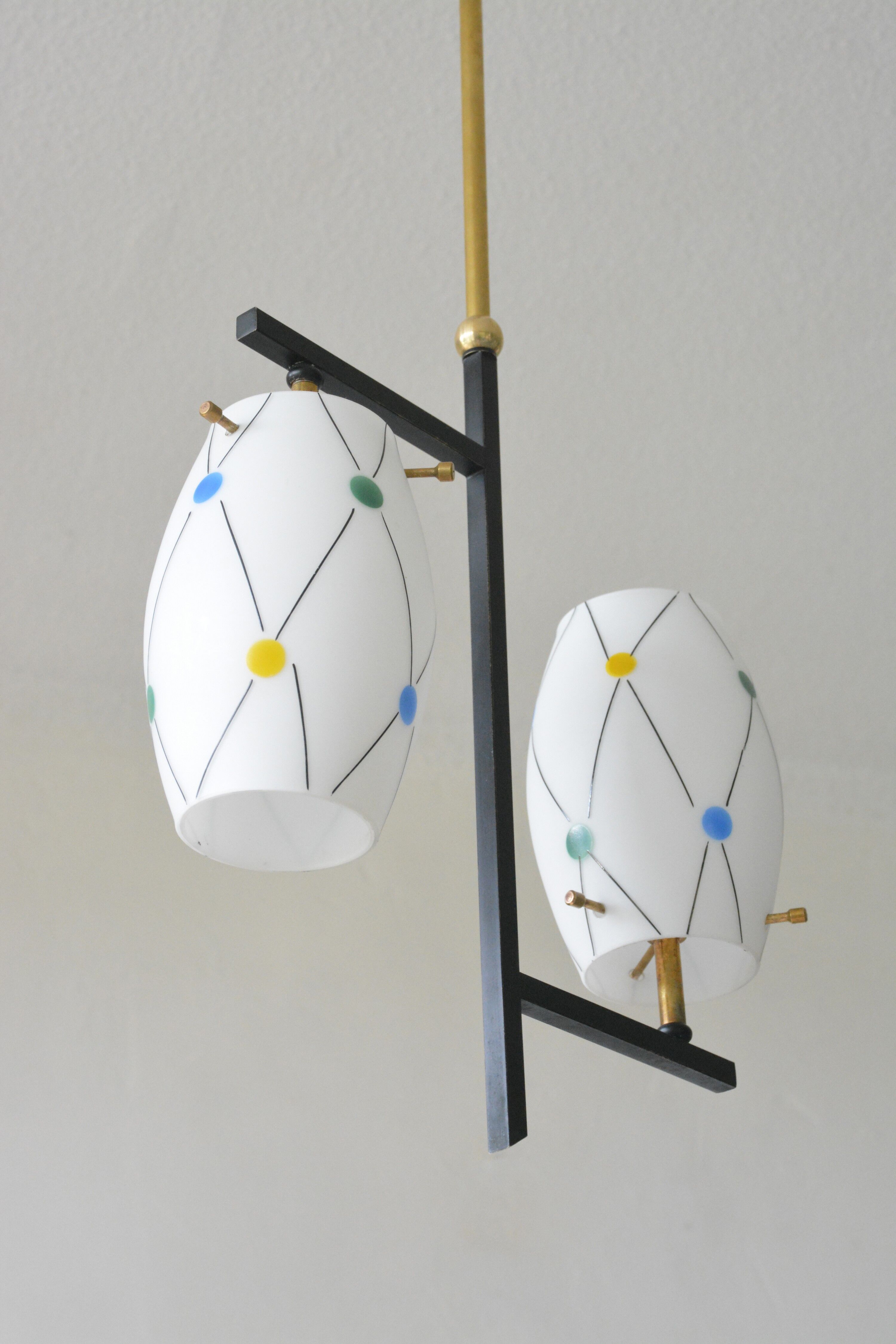 Stilux Milano chandelier 50s